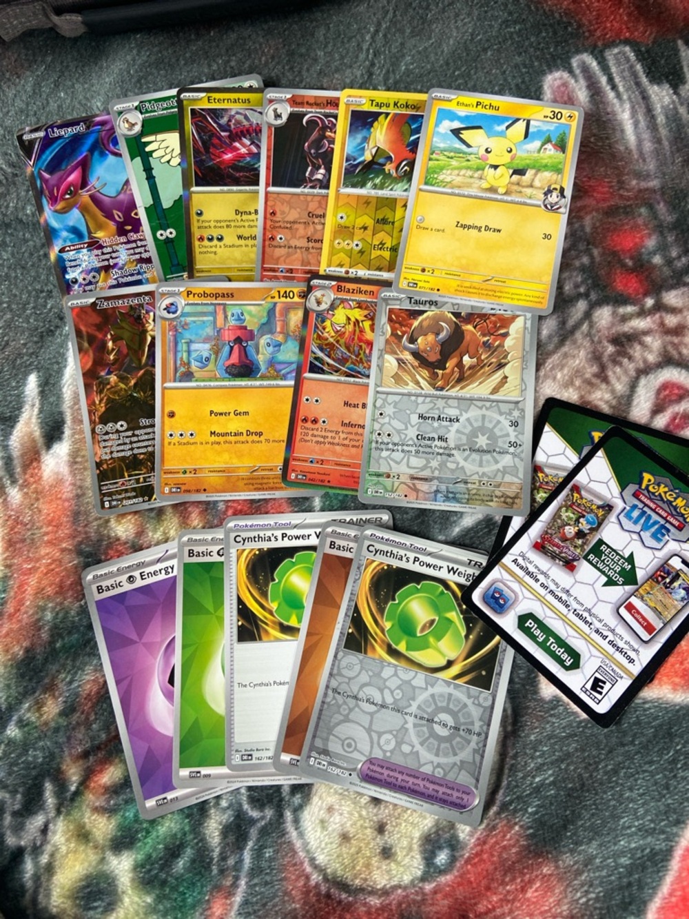 30 Pokemon Trading Cards Yellow, Red, Green, Blue, Orange